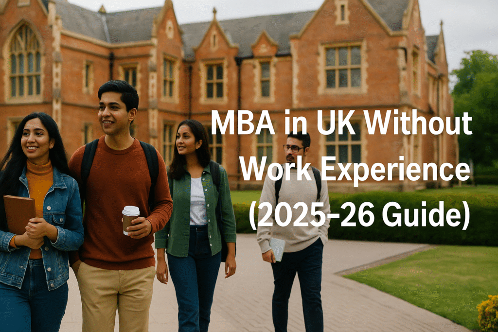 MBA in UK Without Work Experience
