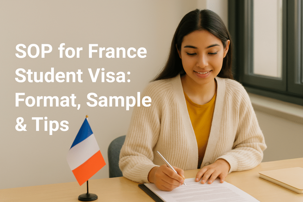 SOP for France Student Visa (2025–26): Format, Sample & Writing Tips
