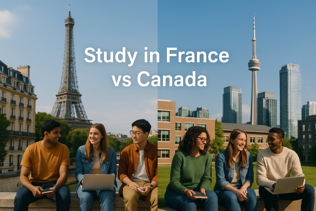 Study in France vs Canada for Indian Students