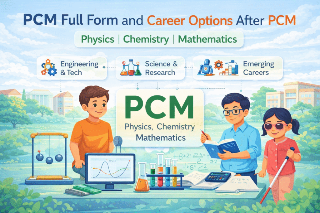 PCM Full Form – Meaning, Subjects, Career Options & Future Scope
