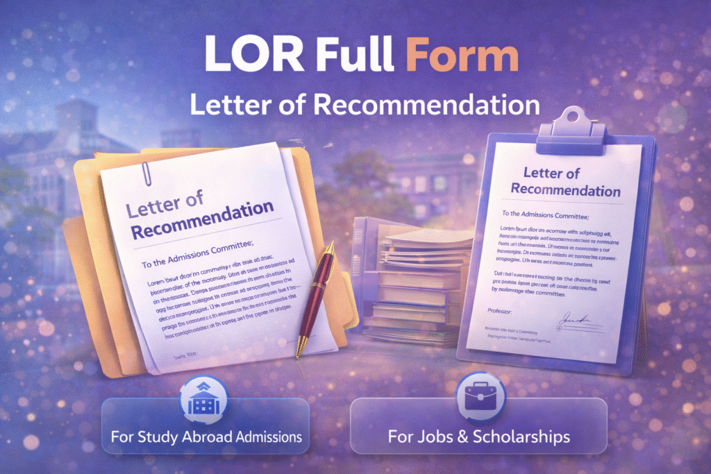 LOR Full Form | Samples & Format 2026
