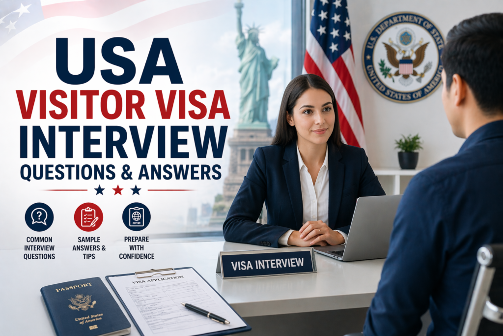 USA Visitor Visa Interview Questions & Answers